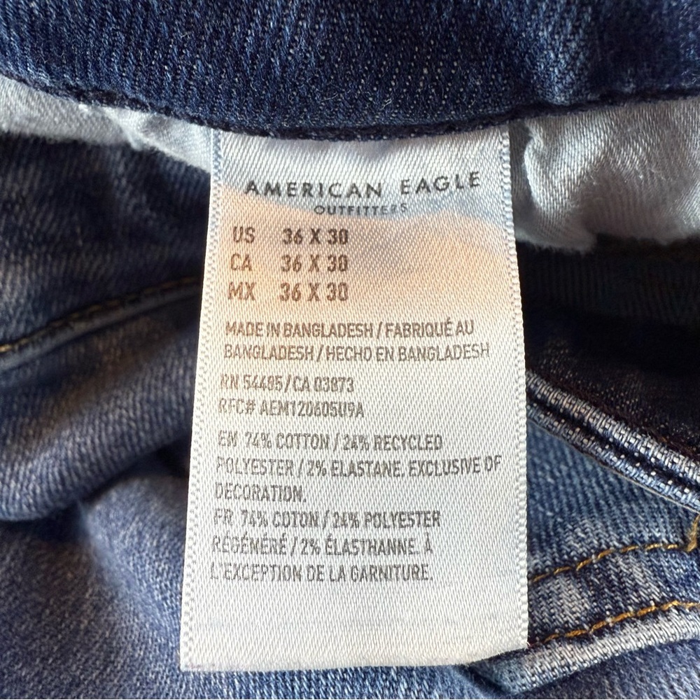 American Eagle Men's Jeans Original‎ Bootcut Airflex+ Size 36X30 - Picture 5 of 10